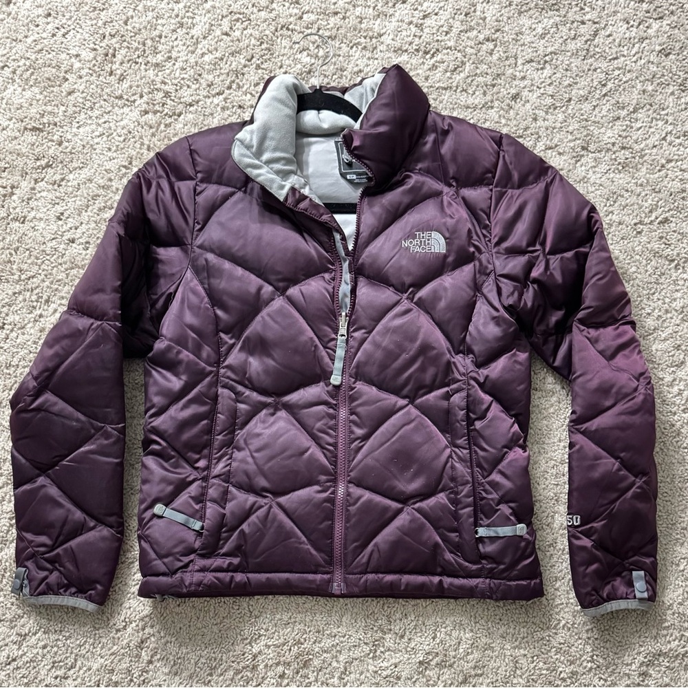 The North Face Purple Puffer Down Jacket